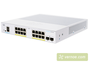 Коммутатор Cisco CBS350-16P-E-2G-EU CBS350 Managed 16-port GE, PoE, Ext PS, 2x1G SFP