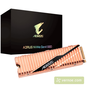 Твердотельный накопитель Gigabyte GP-ASM2NE6500GTTD  AORUS SSD 500GB, 3D TLC, M.2 (2280), PCIe Gen 4.0 x4, NVMe, R5000/W2500