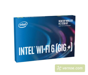 Модуль Wi-Fi Intel AX200.NGWG.DTK  Wi-Fi (802.11) Wi-Fi 6 (Gig+) Desktop Kit, AX200, 2230, 2x2 AX+BT, vPro, 999VGD