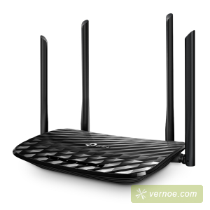 Маршрутизатор TP-Link Archer C6 AC1200 Dual Band Wireless Gigabit Router, 867Mbps at 5GHz + 300Mbps at 2.4GHz, 802.11ac/a/b/g/n, 5 Gigabit Ports, 4 fixed antennas