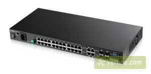 Коммутатор ZyXEL MGS3520-28-EU01V1F  MGS3520-28 28-port Managed Metro Gigabit Switch with 4 of 28 RJ-45 connectors shared with SFP slots