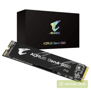 Твердотельный накопитель Gigabyte GP-AG41TB  AORUS SSD 1TB, 3D TLC, M.2 (2280), PCIe Gen 4.0 x4, NVMe, R5000/W4400, TBW 1800