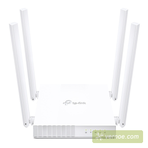 Маршрутизатор TP-Link Archer C24 AC750 Wireless Dual Band Router, 433 at 5 GHz +300 Mbps at 2.4 GHz, 802.11ac/a/b/g/n, 1 port WAN 10/100 Mbps + 4 ports LAN 10/100 Mbps, 3 fixed antennas, L2TP Russia/PPTP Russia/PPPoE Russia support, IGMP Snooping/Proxy, B