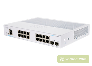 Коммутатор Cisco CBS350-16T-E-2G-EU CBS350 Managed 16-port GE, Ext PS, 2x1G SFP