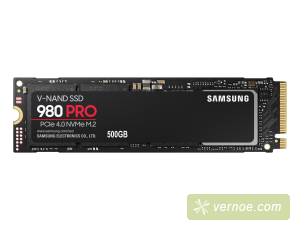 Твердотельный накопитель Samsung MZ-V8P500BW  SSD 500GB 980 PRO, V-NAND 3-bit MLC, Elpis, M.2 (2280) PCIe Gen 4.0 x4, NVMe 1.3c, R6900/W5000,  IOPs 800 000/1 000 000