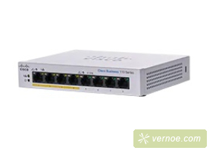 Коммутатор Cisco CBS110-8PP-D-EU CBS110 Unmanaged 8-port GE, Partial PoE, Desktop, Ext PS