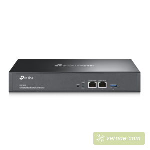 Контроллер TP-Link OC300 Omada hardware Controller , 2 gigabit ethernet ports, 1 USB 3.0 port, managed up to 500 Omada Access Points/Switch/Gateway, support batch configuration, firmware upgradation, intelligent network monitoring and captive portal, easy
