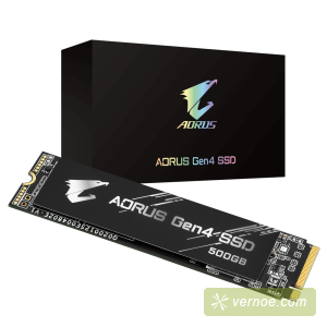 Твердотельный накопитель Gigabyte GP-AG4500G  AORUS SSD 500GB, 3D TLC, M.2 (2280), PCIe Gen 4.0 x4, NVMe, R5000/W2500, TBW 850