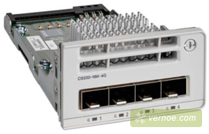 Модуль интерфейсный сетевой Cisco C9200-NM-4G= Catalyst 9200 4 x 1G Network Module