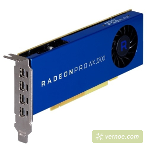 Видеокарта Dell 490-BFQS 4GB AMD Radeon Pro WX3200 (4 mDP) LP