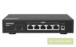 Коммутатор QNAP QSW-1105-5T   5-Port RJ-45 Unmanaged 2.5Gbps fanless switch, Switching Capacity 25Gbps