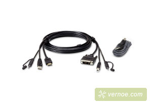 Кабель 1.8M USB HDMI to DVI-D Secure KVM Cable Kit ATEN 2L-7D02DHX2 1.8M USB HDMI to DVI-D Secure KVM Cable Kit
