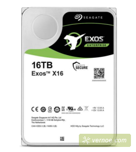 Жесткий диск Seagate ST16000NM001G HDD  SATA 16Tb Exos X16 6Gb/s 7200 256Mb 2 year ocs