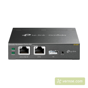 Беспроводной контроллер TP-Link OC200 Omada Cloud Controller, Centralized Management for Omada EAPs, Marvell, 2 Fast Ethernet Port, 1 USB 2.0 Port, 1 Mirco-USB Port, Powered by 802.3af PoE or Micro-USB Power Adapter, Desktop Steel Case, Wireless Network C