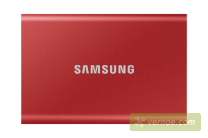 Твердотельный накопитель Samsung MU-PC1T0R/WW  SSD 1TB T7 Touch, USB Type-C, R/W 1000/1050MB/s, Red