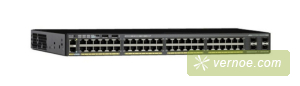Коммутатор Cisco WS-C2960X-48LPS-L Catalyst 2960-X 48 GigE PoE 370W, 4 x 1G SFP, LAN Base
