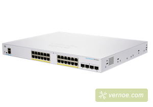 Коммутатор Cisco CBS350-24P-4G-EU CBS350 Managed 24-port GE, PoE, 4x1G SFP