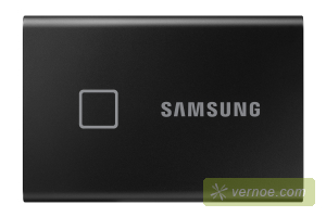 Твердотельный накопитель Samsung MU-PC2T0K/WW  SSD 2TB T7 Touch, USB Type-C, R/W 1000/1050MB/s, Black