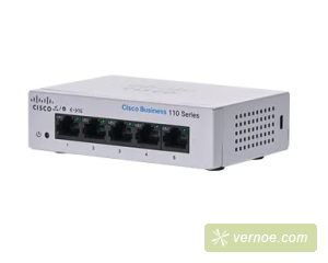 Коммутатор Cisco CBS110-5T-D-EU CBS110 Unmanaged 5-port GE, Desktop, Ext PS