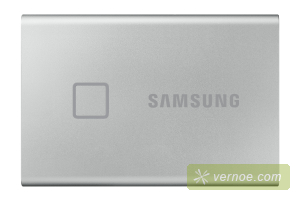 Твердотельный накопитель Samsung MU-PC2T0S/WW  SSD 2TB T7 Touch, USB Type-C, R/W 1000/1050MB/s, Silver