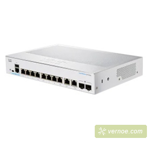 Коммутатор Cisco CBS250-8T-E-2G-EU CBS250 Smart 8-port GE, Ext PS, 2x1G Combo