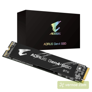 Твердотельный накопитель Gigabyte GP-AG42TB  AORUS SSD 2TB, 3D TLC, M.2 (2280), PCIe Gen 4.0 x4, NVMe, R5000/W4400, TBW 3600