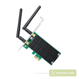 Адаптер Wi-Fi TP-Link Archer T4E AC1200 Wi-Fi PCI Express Adapter, 867Mbps at 5GHz + 300Mbps at 2.4GHz, Beamforming