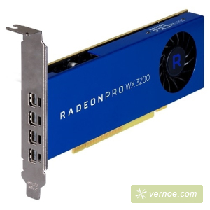 Видеокарта Dell 490-BFQR 4GB AMD Radeon Pro WX3200 (4 mDP) FH