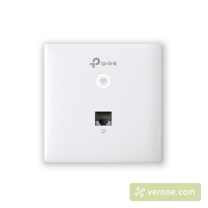 Точка доступа TP-Link EAP230-Wall Omada AC1200 wireless MU-MIMO Gigabit wall-plate Access Point, 1 Gigabit downlink port, 1 gigabit uplink port, 802.3af/at PoE in, wall plate mounting, support standalone mode and controlled by Omada SDN controller (Softwa